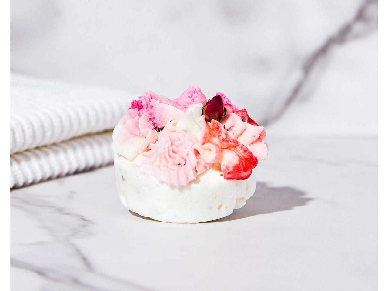 Valentina Cupcake Bath | Bath Bomb | Rose Bath | Bath Soak | Skin Softener | Rose Petals | Gifts for Her