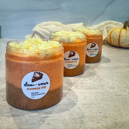 Pumpkin Pie Glow Scrub | Dry Skin | Collagen Boosting Exfoliant  Foaming Body Scrub | Body Polisher | | Body Polish | Illuminating | Pumpkin Seed Oill