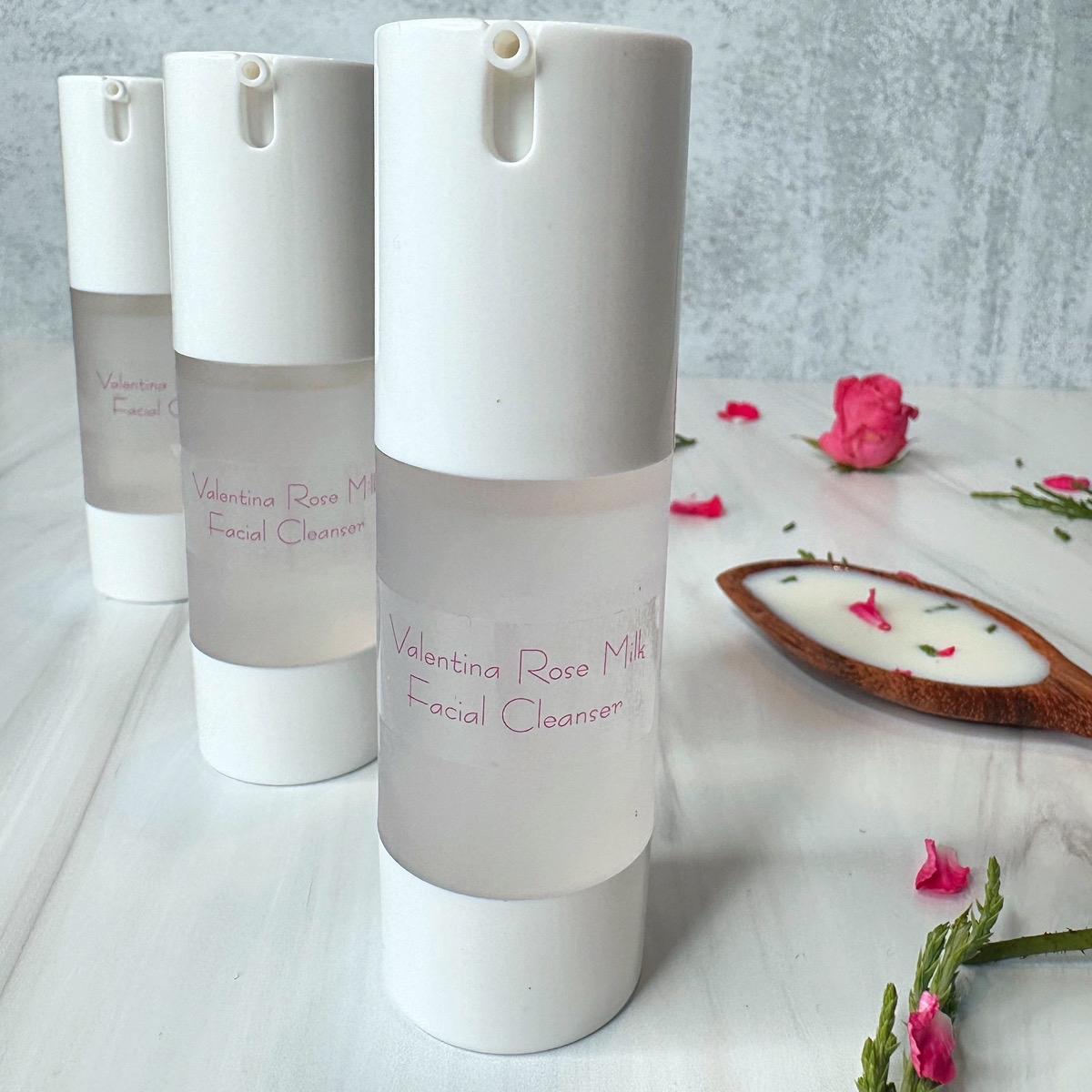 Valentina | Rose Milk Facial Cleanser | Rose Water | Broccoli Seed |  Rose hip | Rosacea | Anti Aging