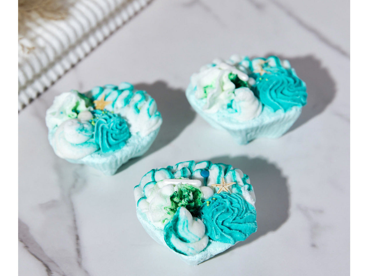 Lagoon  Sea Moss Bath Cupcake| Bath Bomb | Bath Melt | Bath Milk| Psoriasis Relief | Seaweed Bath| Solid Body Butter | Ocean | Dead Sea Salt